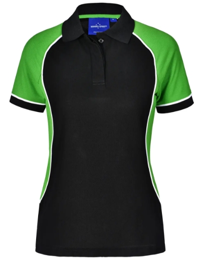 Picture of Winning Spirit, Ladies TrueDry Tri-colour S/S Pique Polo